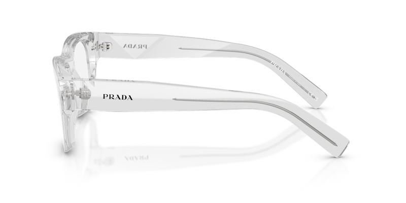 Prada PR D08VU in Transparent Crystal / Demo Lens (12R1O1) - Back View