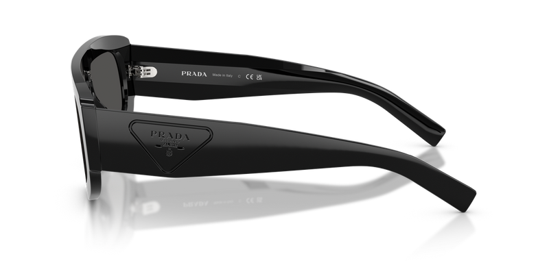 Prada PR D10S in Black / Dark Grey (16K08Z) - Back View