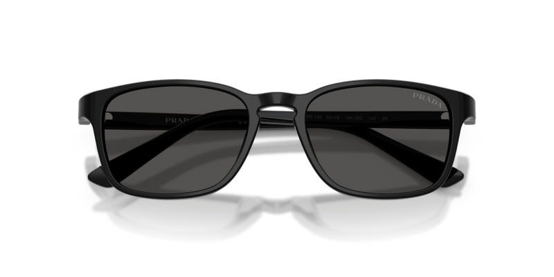 Prada PR D13SU in Black / Dark Grey (16K08Z) - Side View