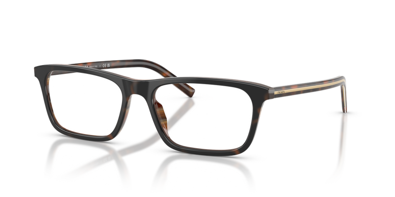 Prada PRD13V in Cherry Tortoise/Tabacco Horn - Front View