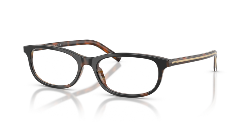 Prada PRD15VU in Cherry Tortoise/Tabacco Horn - Front View