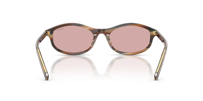 Prada PRD17SF in Cherry Tortoise/Tabacco Horn - Temple Detail