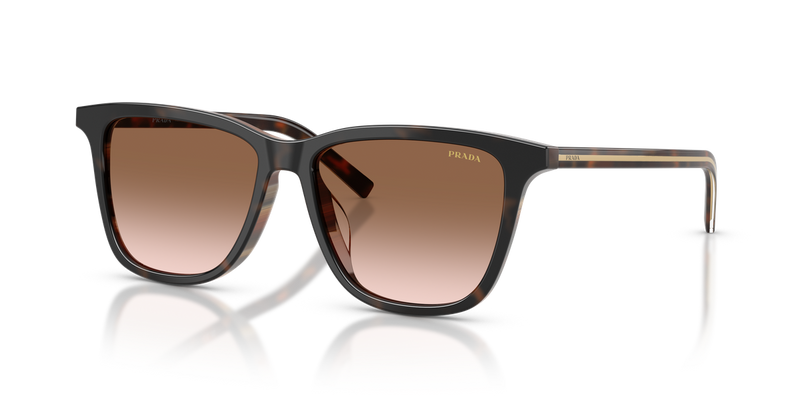 Prada PRD18SD in Cherry Tortoise/Tabacco Horn - Front View