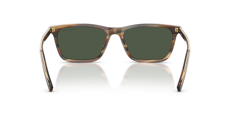 Prada PRD19S in Cherry Tortoise/Tabacco Horn - Temple Detail
