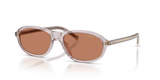 Transparent Mauve / Brown (12W10I)