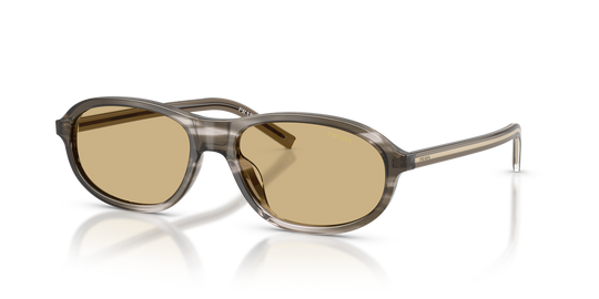Prada PRD20SU - Striped Ebony / Yellow (26O10R)