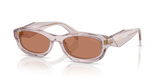 Transparent Mauve / Brown (12W10I)