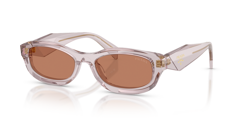Prada PRD24SF in Transparent Mauve - Front View