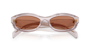 Transparent Mauve / Brown (12W10I)