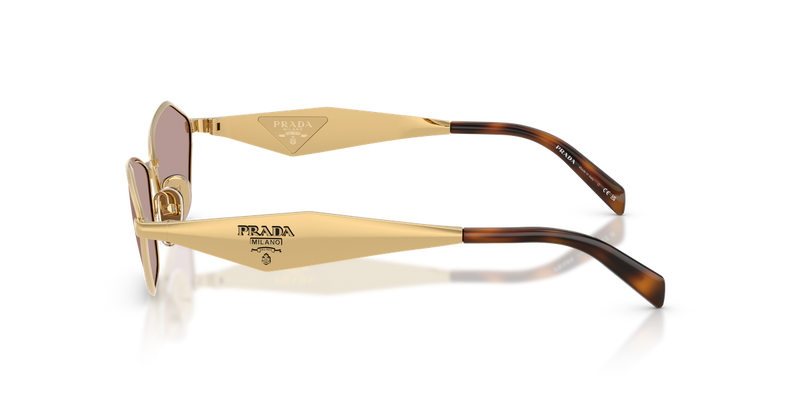 Prada PR D50S in Gold / Light Purple Brown (5AK20I) - Alternate View