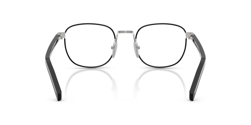 Prada PR D50V in Silver/Black / Demo Lens (1BC1O1) - Temple Detail