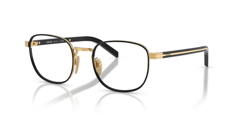 Prada PR D50V in Gold/Black / Demo Lens (5AK1O1) - Alternate View