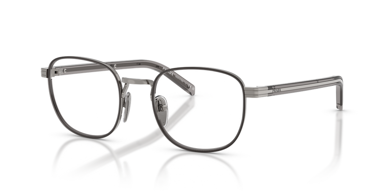 Prada PR D50V in Gunmetal/Transparent / Demo Lens (5AV1O1) - Alternate View
