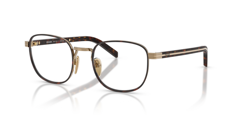 Prada PR D50V in Gold/Havana / Demo Lens (7OE1O1) - Alternate View