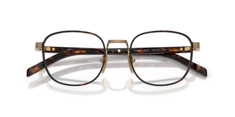 Prada PR D50V in Gold/Havana / Demo Lens (7OE1O1) - Alternate View