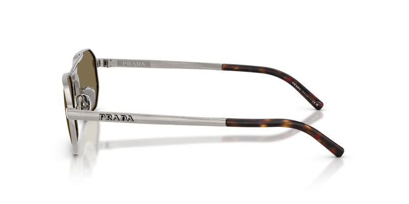 Prada PR D53S in Satin Gunmetal / Light Brown (23J90F) - Alternate View