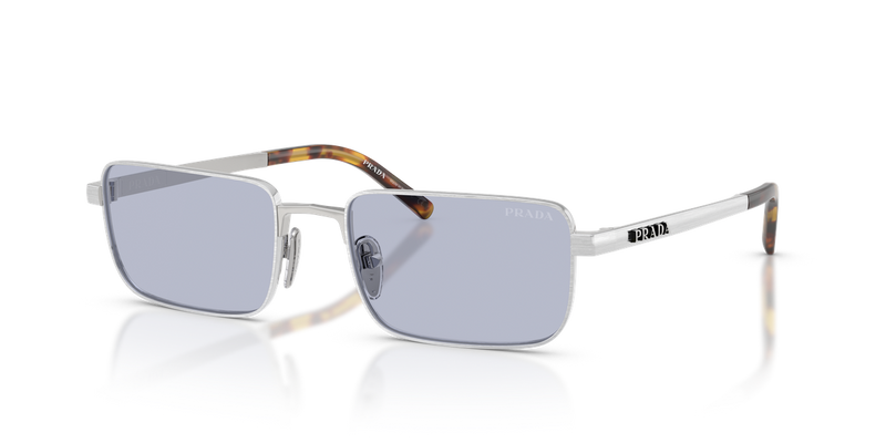 Prada PR D54S in Satin Silver / Ultravioletto (04K30X) - Front View