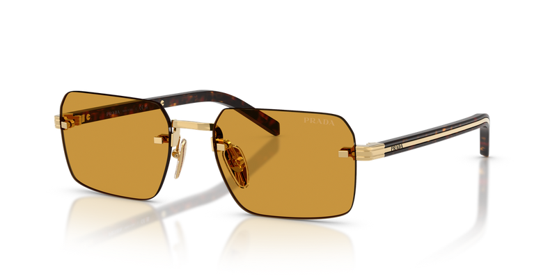 Prada PR D55S in Gold / Dark Honey (5AK50P) - Alternate View