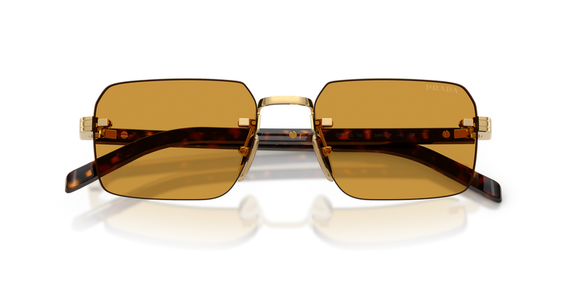 Prada PR D55S in Gold / Dark Honey (5AK50P) - Alternate View
