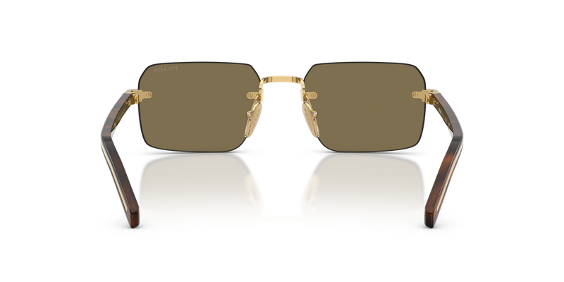 Prada PR D55S in Gold / Light Brown (5AK90F) - Alternate View