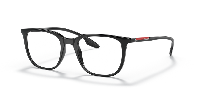 Prada Linea Rossa PS 01OV in Black / Demo Lens (1AB1O1) - Front View
