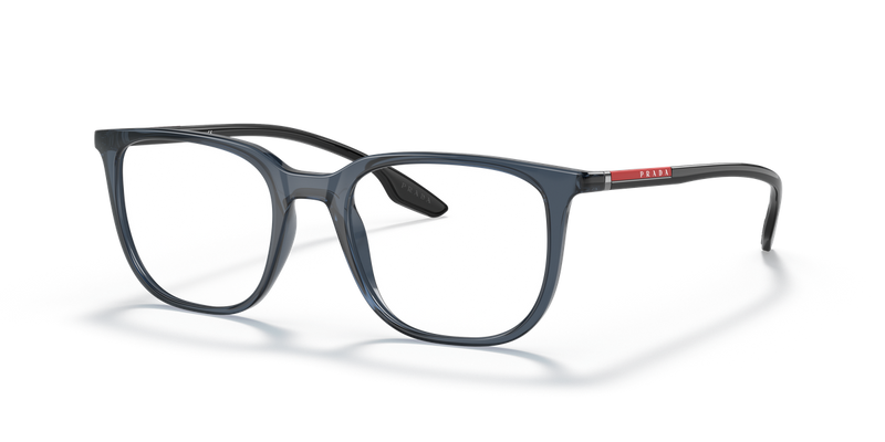 Prada Linea Rossa PS 01OV in Trasparent Blue / Demo Lens (CZH1O1) - Alternate View