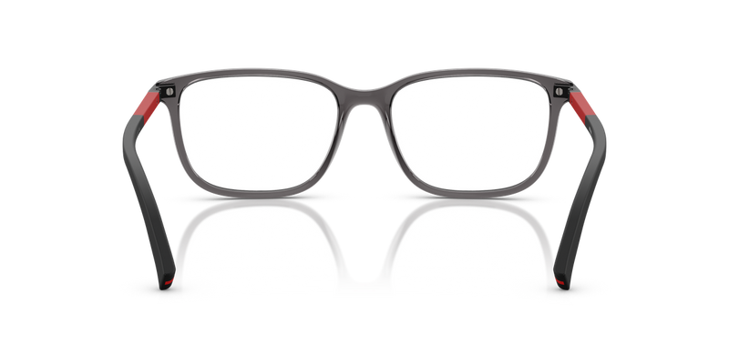 Prada Linea Rossa PS 02RV in Transparent Anthracite / Demo Lens (01D1O1) - Temple Detail