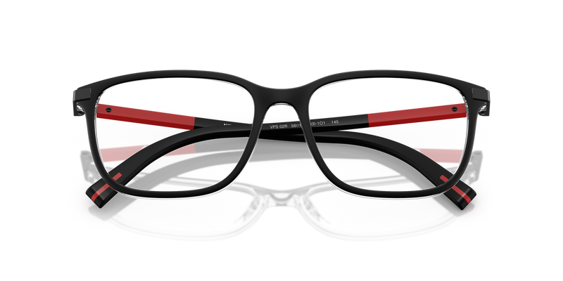 Prada Linea Rossa PS 02RV in Top Matte Black On Crystal / Demo Lens (03I1O1) - Alternate View