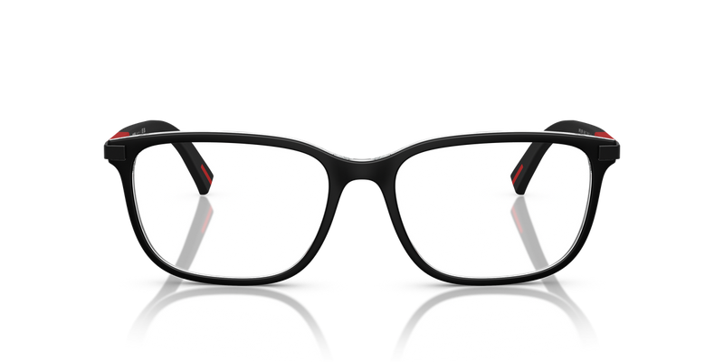 Prada Linea Rossa PS 02RV in Top Matte Black On Crystal / Demo Lens (03I1O1) - Alternate View