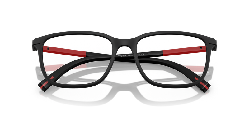 Prada Linea Rossa PS 02RV in Black Rubber / Demo Lens (DG01O1) - Alternate View