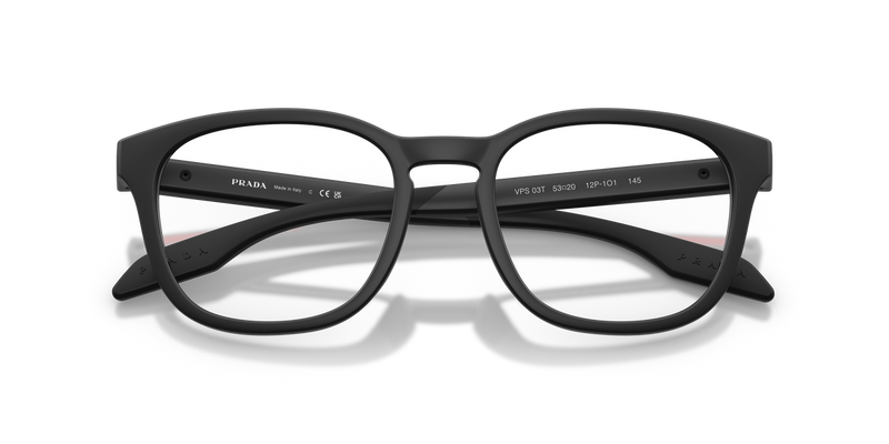 Prada Linea Rossa PS03TV in Matte Black - Side View