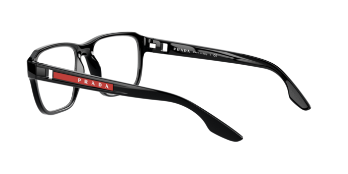 Prada Linea Rossa PS 04NV in Black / Demo Lens (1AB1O1) - Side View