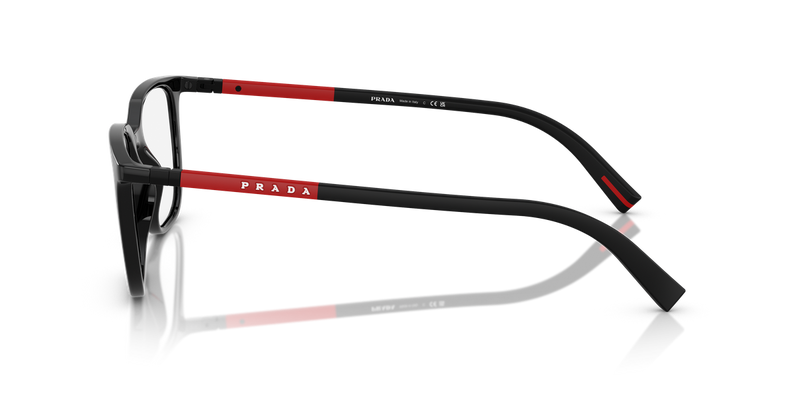 Prada Linea Rossa PS 04RV in Black / Demo Lens (1AB1O1) - Back View