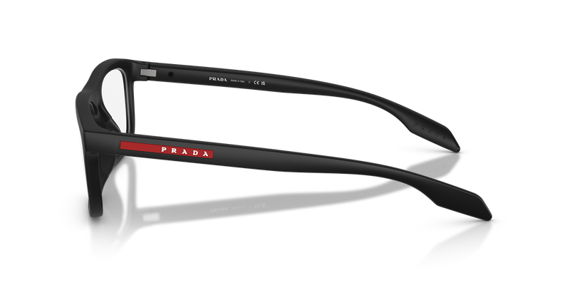 Prada Linea Rossa PS05TV in Matte Black - Back View