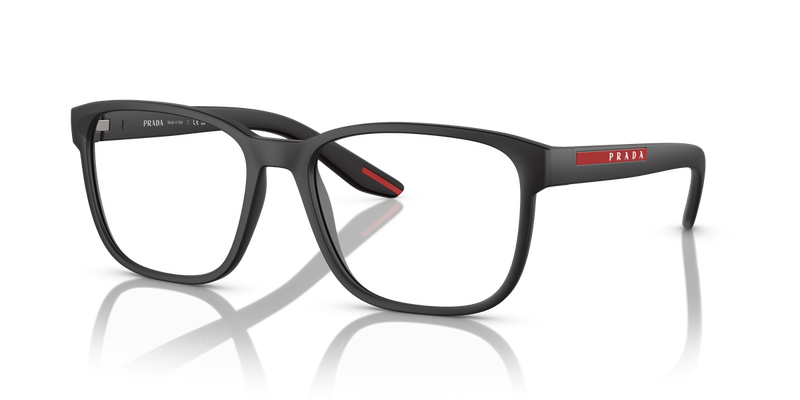 Prada Linea Rossa PS 06PV in Black Rubber / Demo Lens (DG01O1) - Alternate View