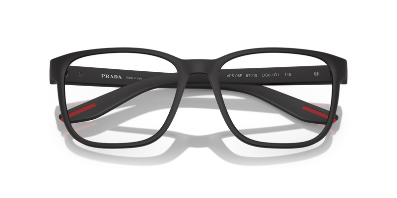 Prada Linea Rossa PS 06PV in Black Rubber / Demo Lens (DG01O1) - Alternate View