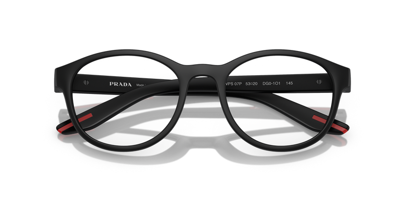 Prada Linea Rossa PS 07PV in Black Rubber / Demo Lens (DG01O1) - Alternate View