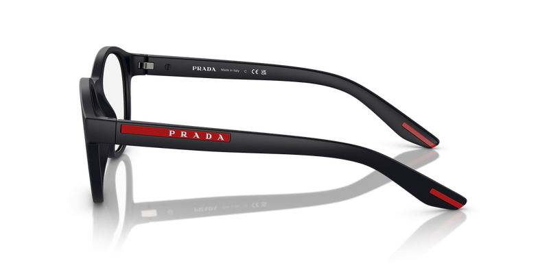 Prada Linea Rossa PS 07PV in Black Rubber / Demo Lens (DG01O1) - Alternate View
