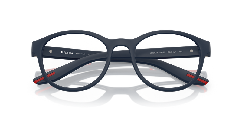 Prada Linea Rossa PS 07PV in Matte Blue / Demo Lens (MAG1O1) - Alternate View