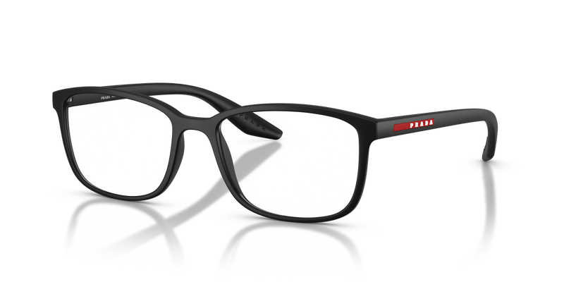 Prada Linea Rossa PS 07RV in Matte Black / Demo Lens (1BO1O1) - Front View