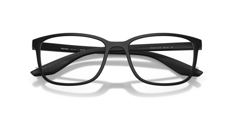 Prada Linea Rossa PS 07RV in Matte Black / Demo Lens (1BO1O1) - Side View