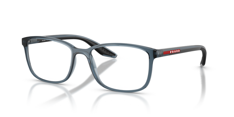 Prada Linea Rossa PS 07RV in Transparent Azure / Demo Lens (CZH1O1) - Alternate View