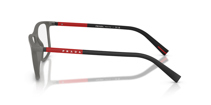 Prada Linea Rossa PS 03QV in Grey Silver (16X1O1) - Temple Detail