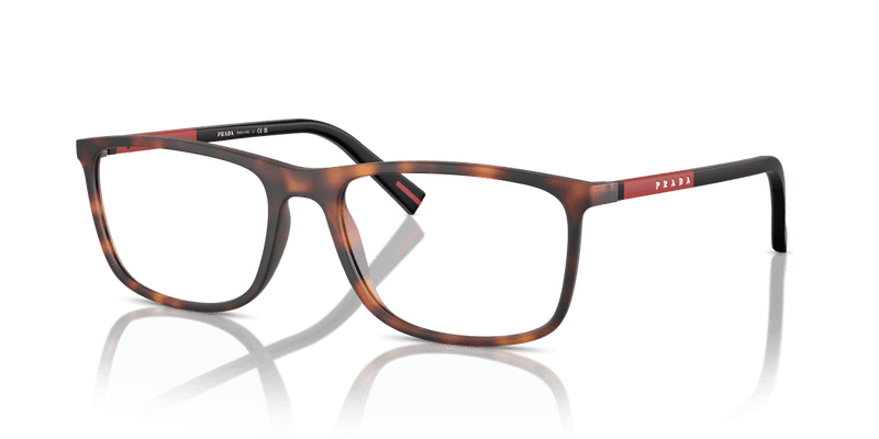 Prada Linea Rossa PS 03QV in Dark Havana Rubbered (17X1O1) - Alternate View
