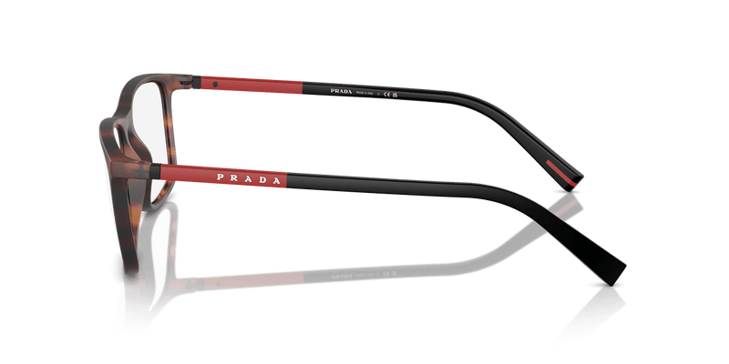 Prada Linea Rossa PS 03QV in Dark Havana Rubbered (17X1O1) - Alternate View