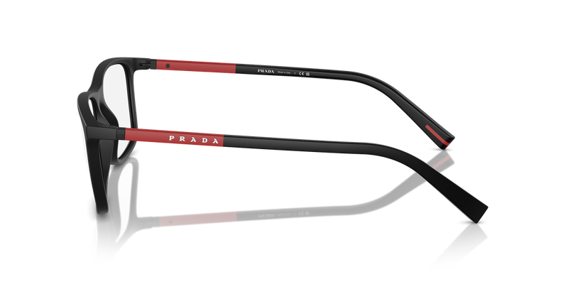Prada Linea Rossa PS 03QV in Black Rubbered (DG01O1) - Alternate View