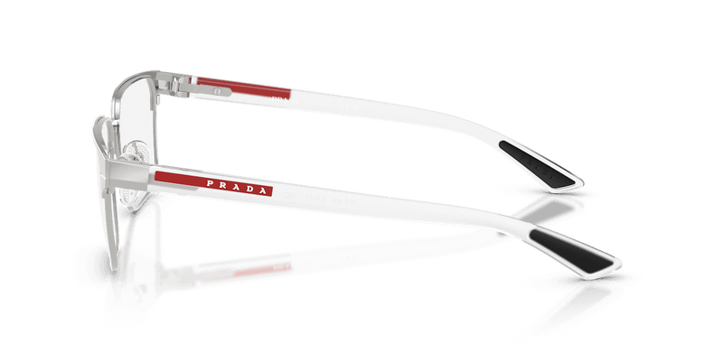 Prada Linea Rossa PS 50TV in Silver (1BC1O1) - Temple Detail