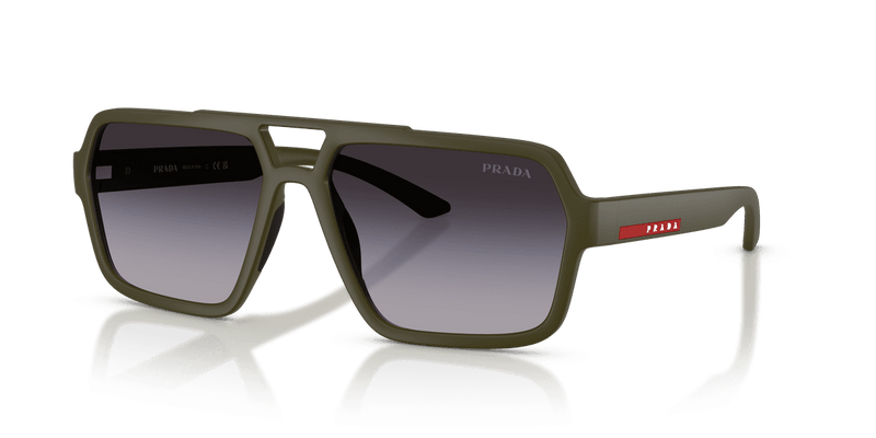Prada Linea Rossa PS A06S in Matte Green / Gradient Grey (15X09U) - Alternate View