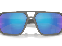 Grey Silver / Light Green Mirror Blue (16X08R)