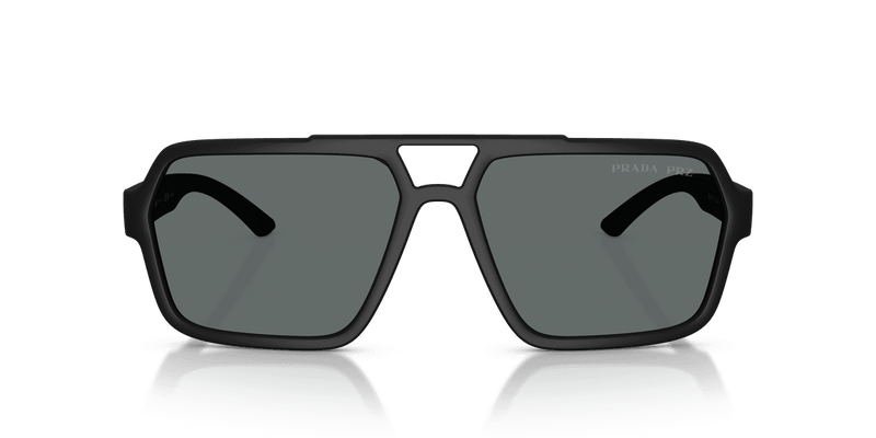 Prada Linea Rossa PS A06S in Black Rubbero / Polar Dark Grey (DG002G) - Alternate View